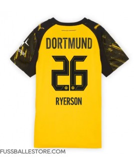 Günstige Borussia Dortmund Julian Ryerson #26 Heimtrikot Damen 2025-26 Kurzarm Günstige Borussia Dortmund Julian Ryerson #26 Heimtrikot Damen 2025-26 Kurzarm